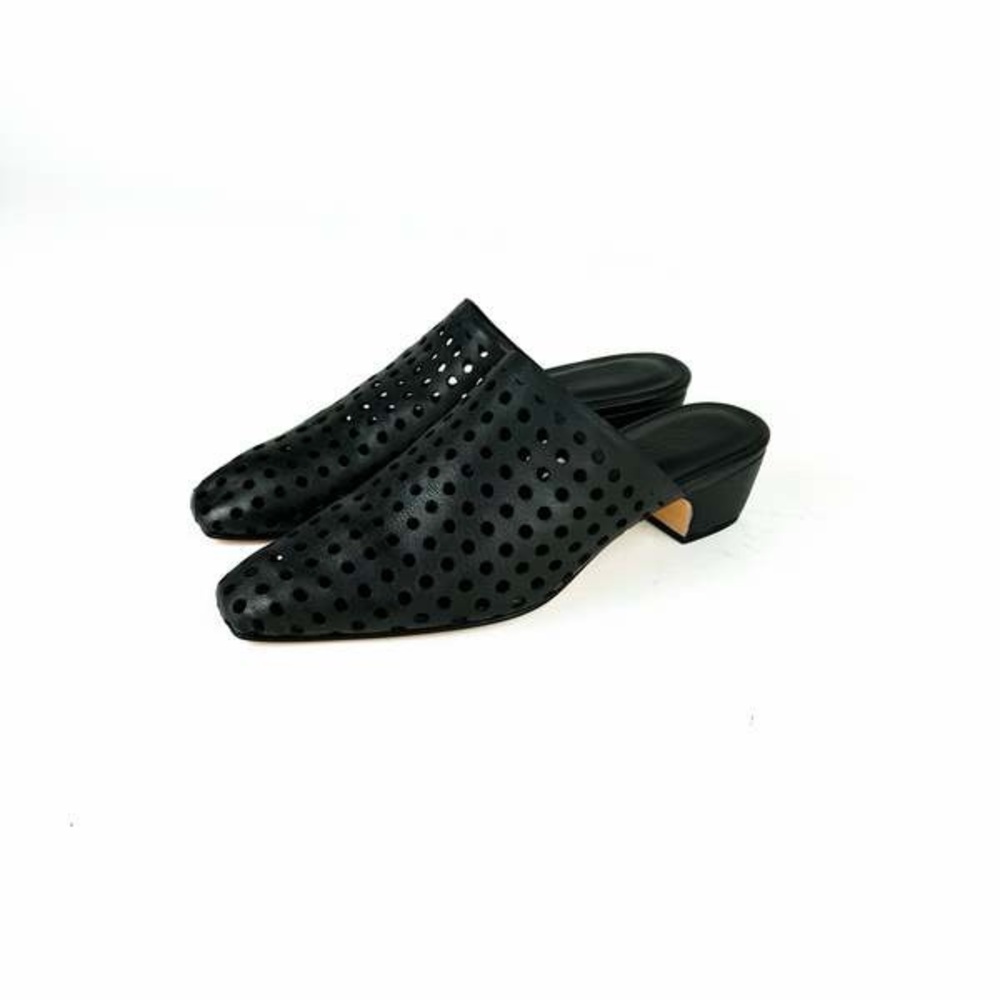 Rachel Comey Black Leather Cove Mules